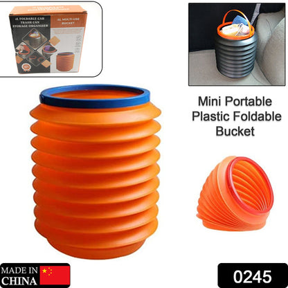 Foldable Storage Bucket  Water Container  Dustbin Multiuse Bucket For Home  Car  Kitchen Use Bucket