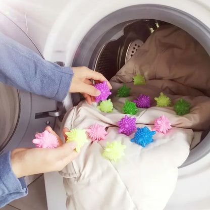 Soft Star Washing Machine Laundry Dryer Balls Laundry Ball For Household Cleaning Washing Machine Clothes Softener (10 Pcs  Multi Color)