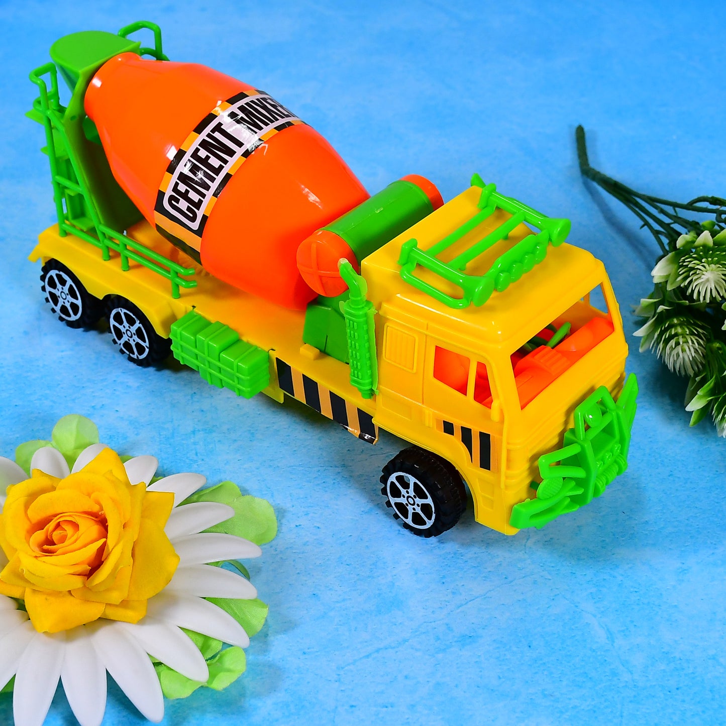 Cement Mixer Truck Pushback Toy For Kids