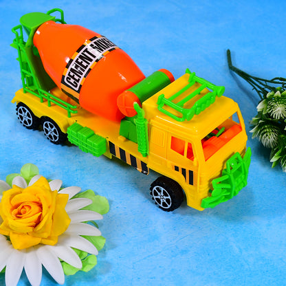 Cement Mixer Truck Pushback Toy For Kids
