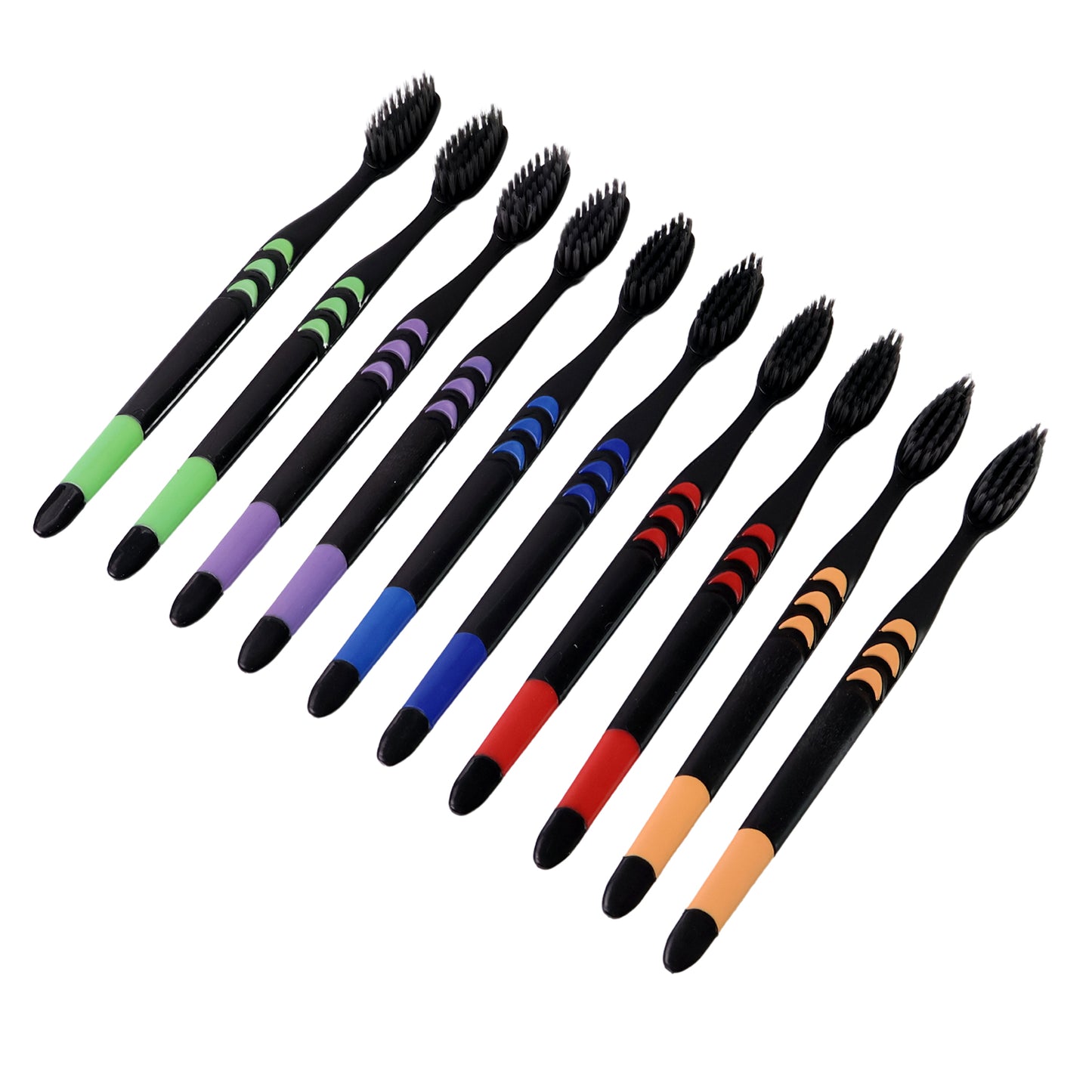 Softtoothbrush With Plastic Round Box For Men And Women Kids Adultsplastic Toothbrush (10 Pcs Set)