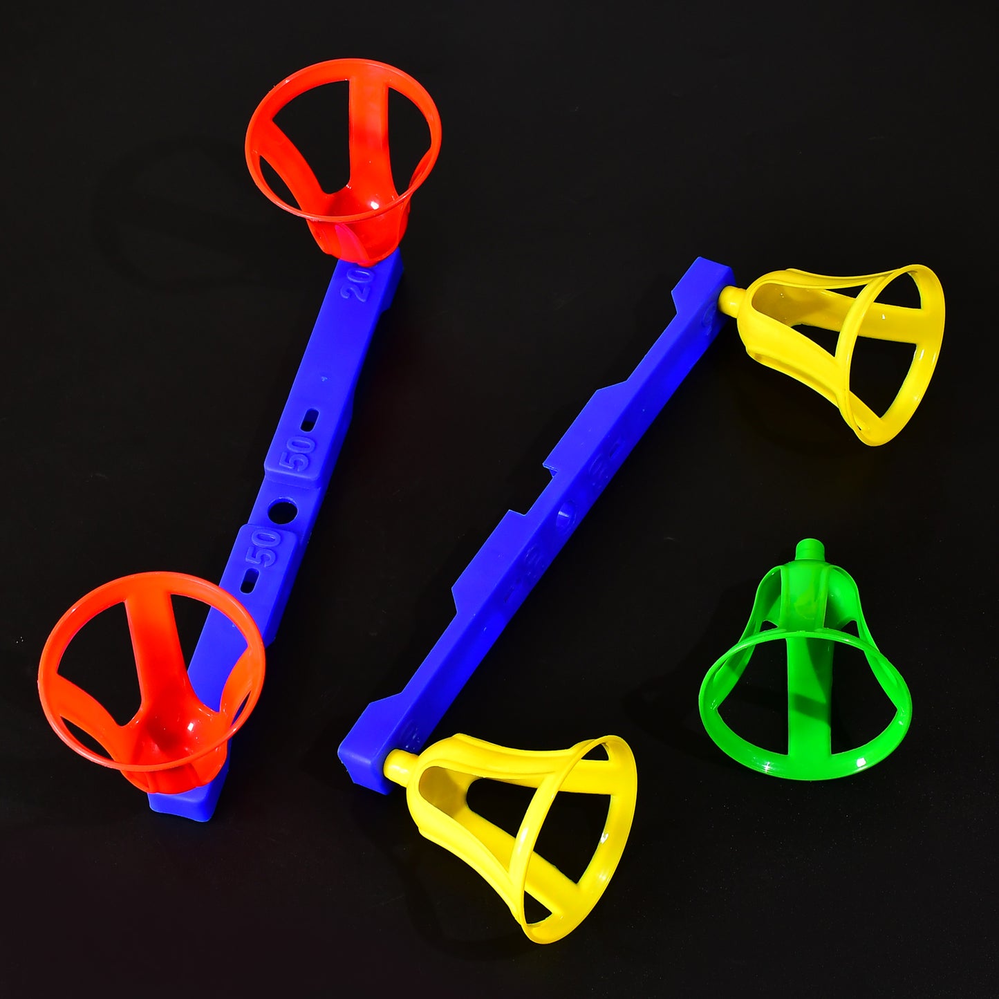 Baskets And Balls Fun Toy For Kids With 5 Basket And 5 Balls.