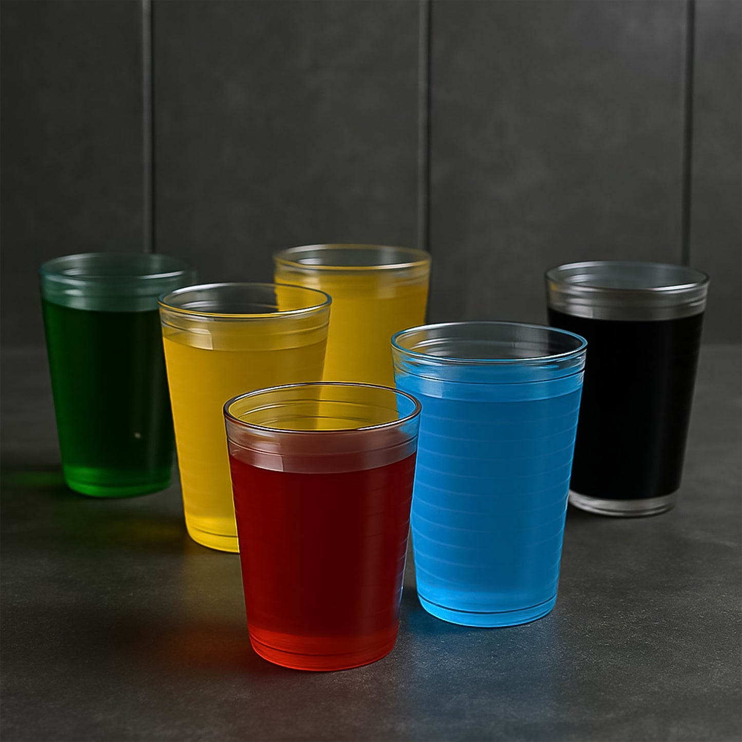Apexpyramid Ringo Plastic Glass  300Ml Approx  Durable Crystal-Clear Tumbler