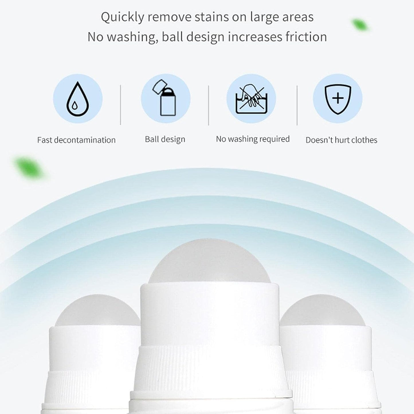 Clothes Stain Remover Bead Design Emergency Stain Rescue Roller-Ball Cleaner For Natural Fabric Removes Oil Almost All Types Of Fabrics