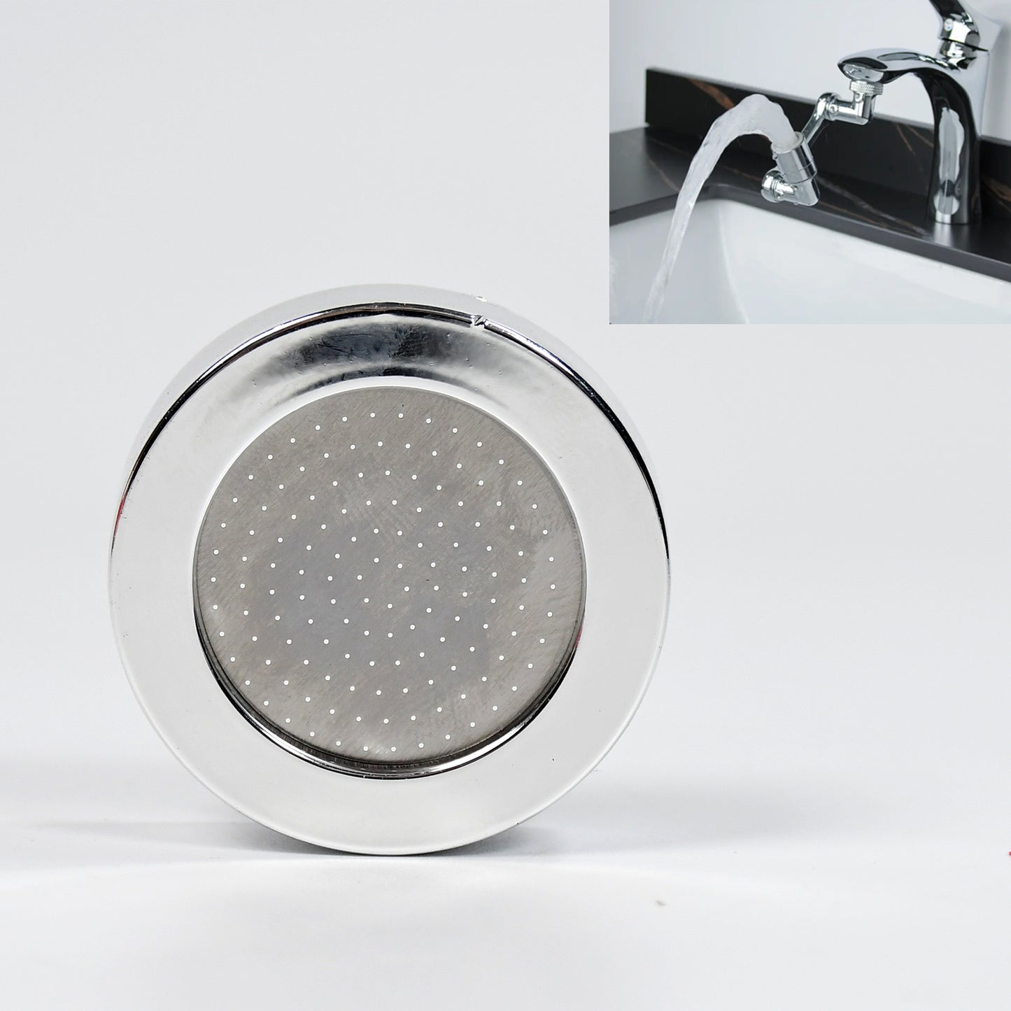 Splash Faucet Filter Faucet 1080 Rotating Faucet Sprayer Head Double O-Ring Design Movable Tap Water Saving Sink Aerator Extender For Bathroom Kitchen