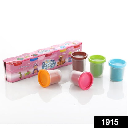 Non-Toxic Creative 50 Dough Clay 5 Different Colors (Pack Of 5 Pcs)