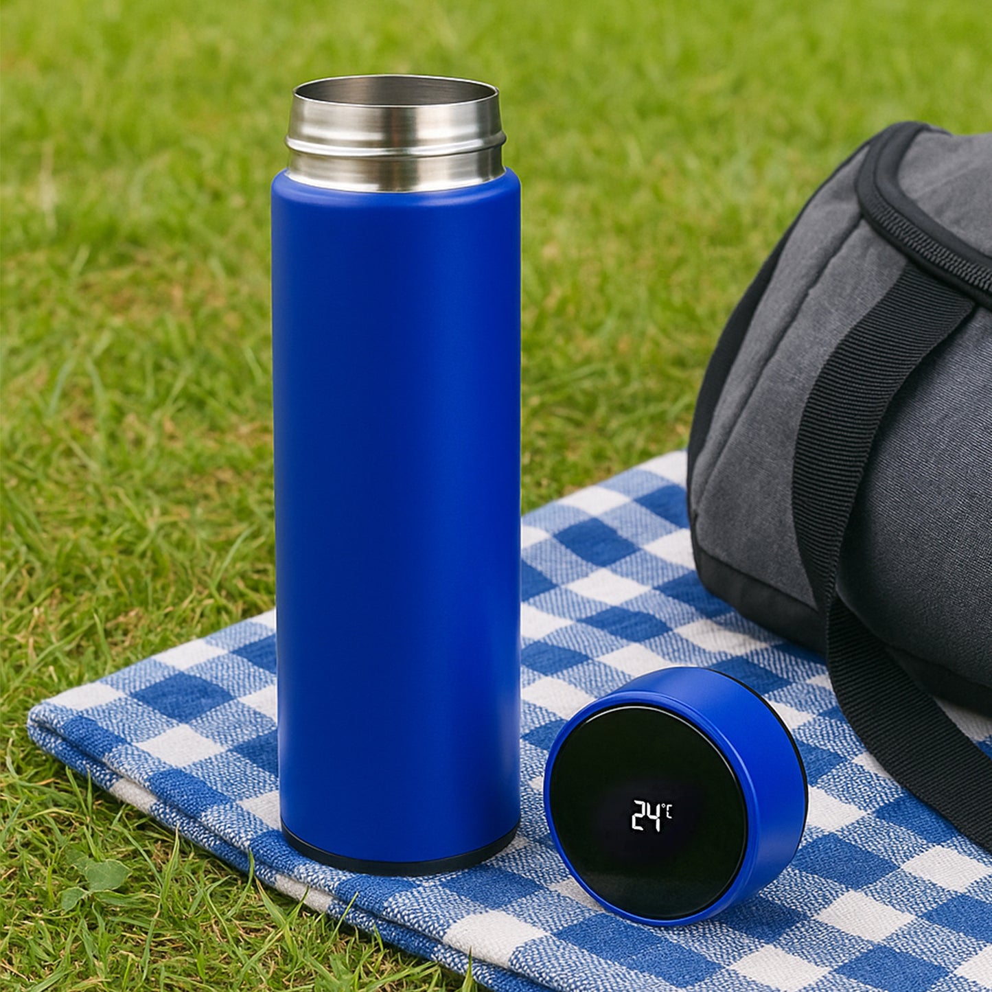Bluevacuum Insulated Water Bottle (1 Pc  500Ml)