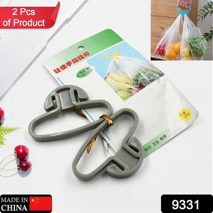 Portable Shopping Bag Handle Holder Household Plastic Bag Hook Kitchen Supplies Carrier Holds Plastic Reusable Grocery Bags Holder Portable Bag Carrier Multifunctional (2Pc)